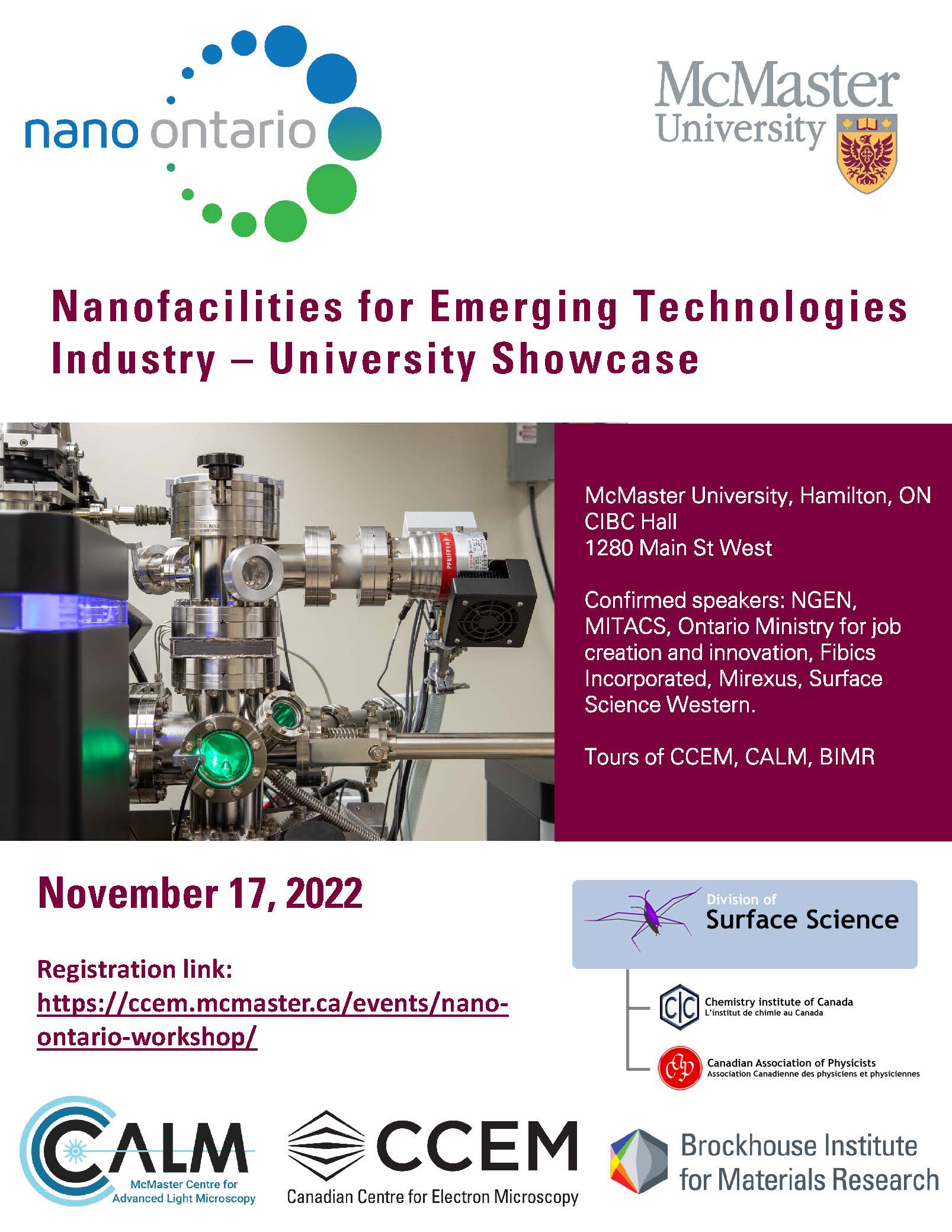 Nano Ontario: Nanofacilities for Emerging Technologies Industry – University Showcase